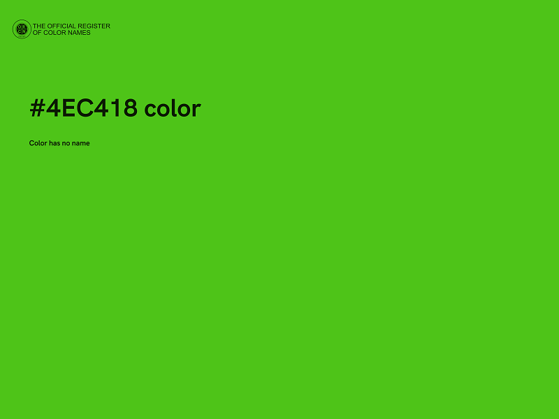 #4EC418 color image
