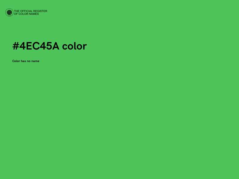 #4EC45A color image