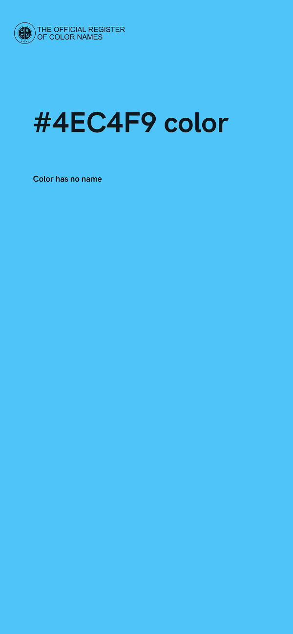 #4EC4F9 color image