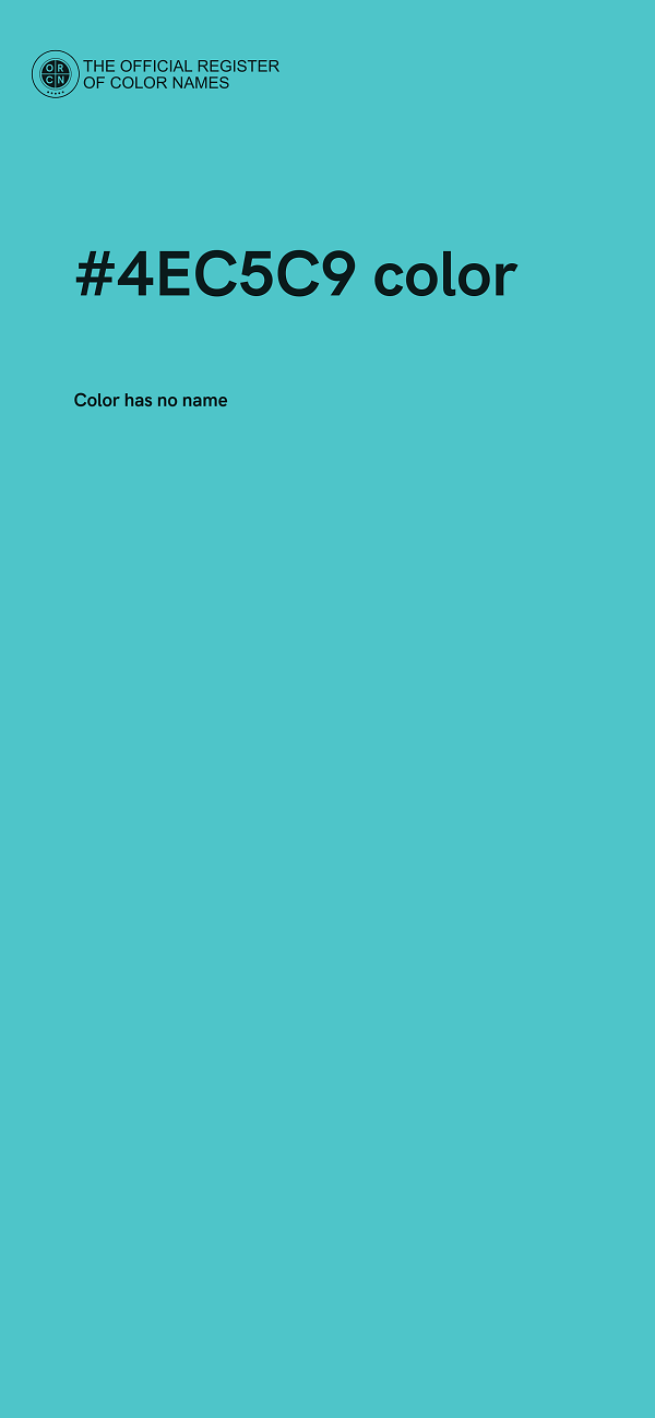 #4EC5C9 color image