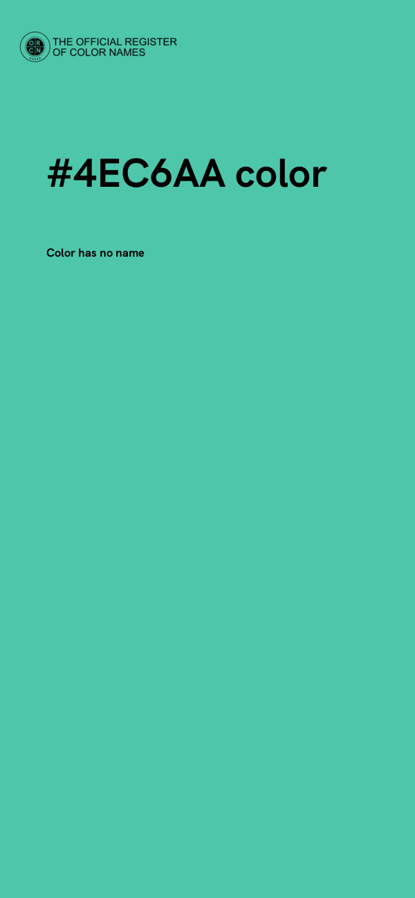#4EC6AA color image
