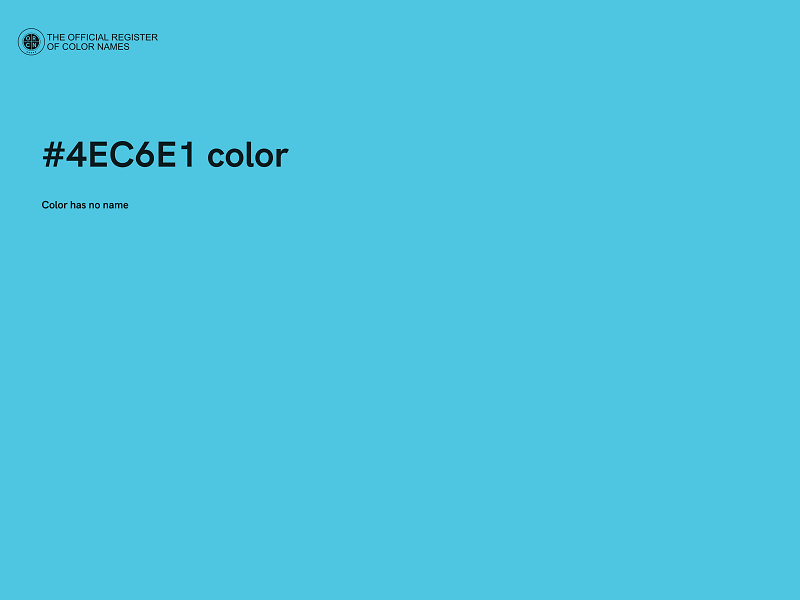 #4EC6E1 color image