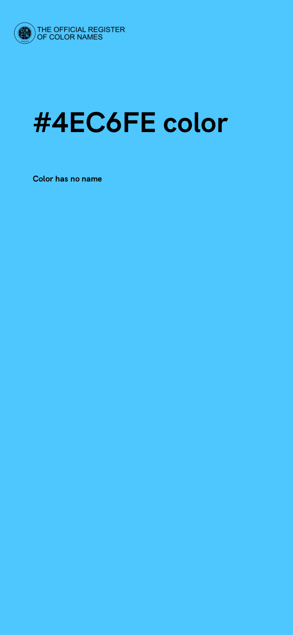 #4EC6FE color image