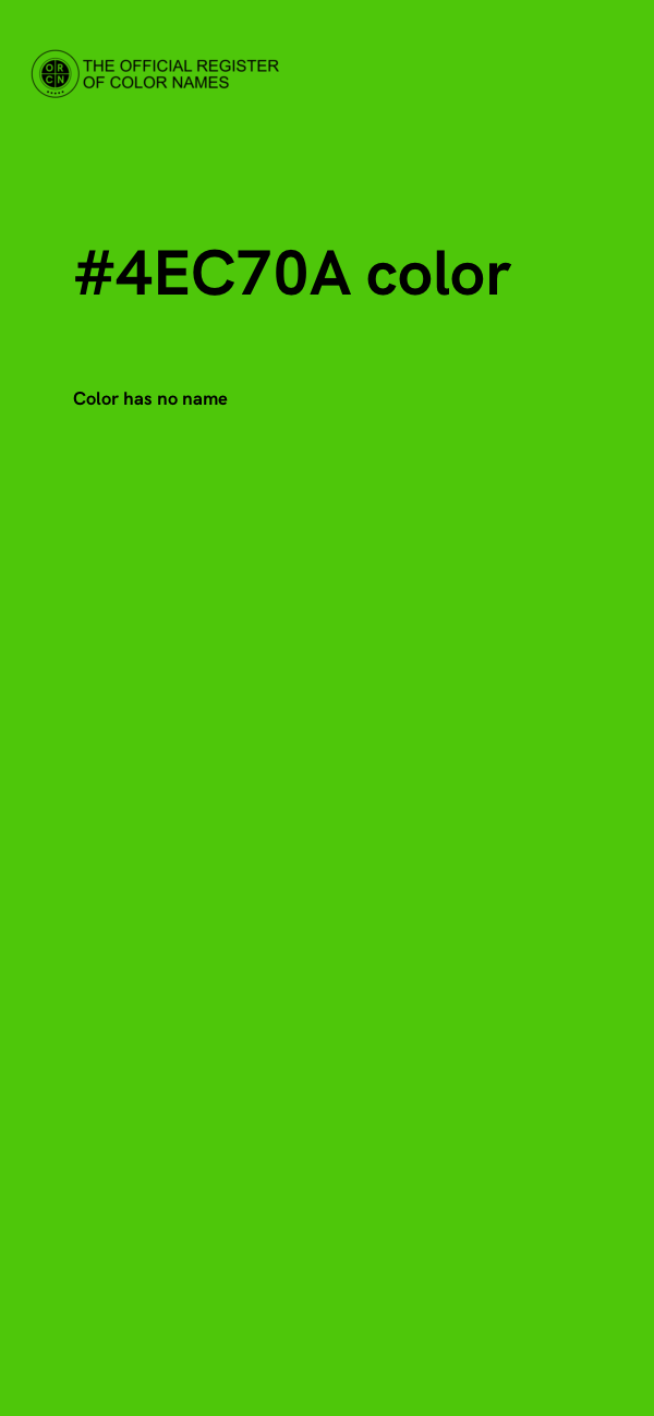 #4EC70A color image