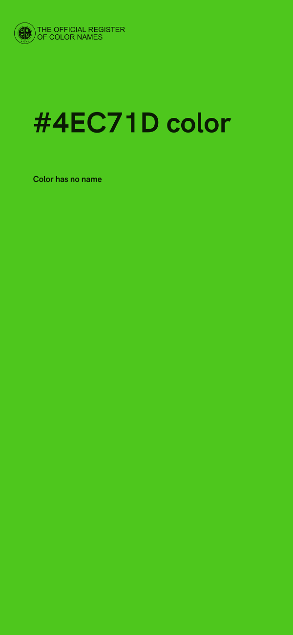 #4EC71D color image