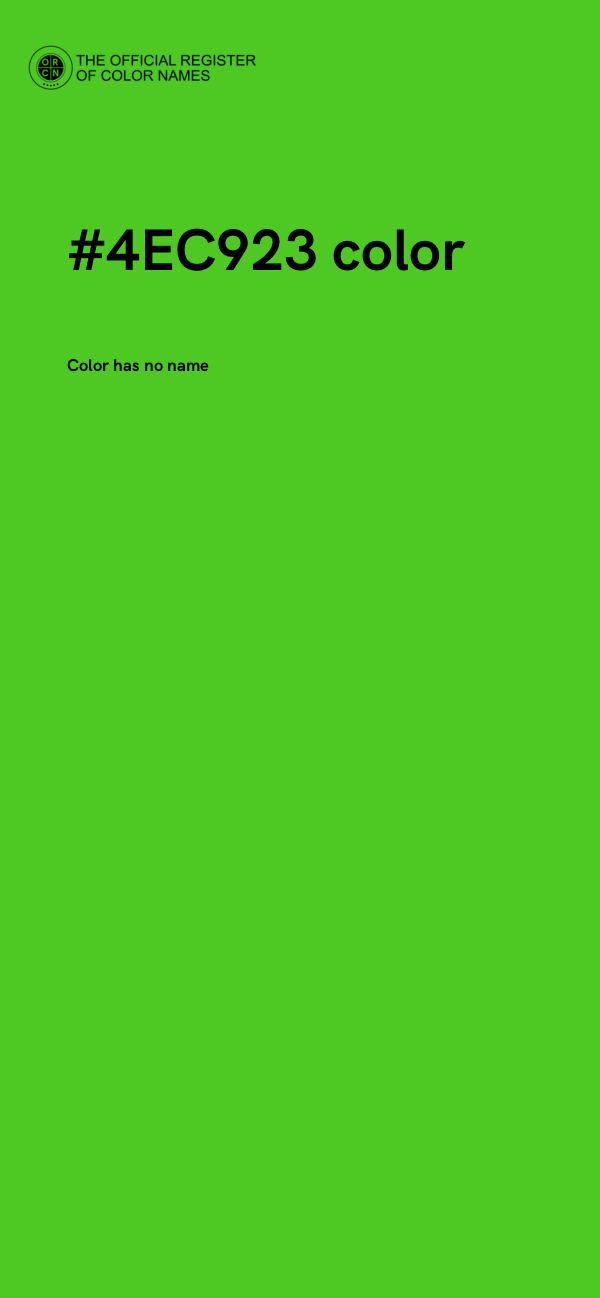 #4EC923 color image