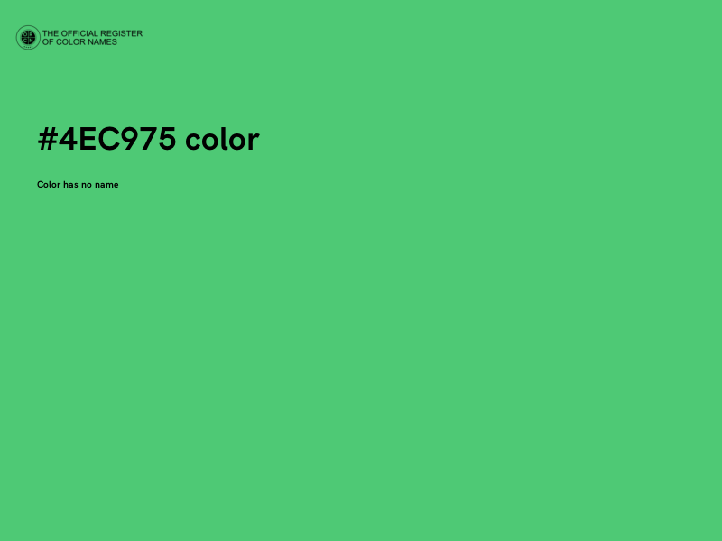 #4EC975 color image