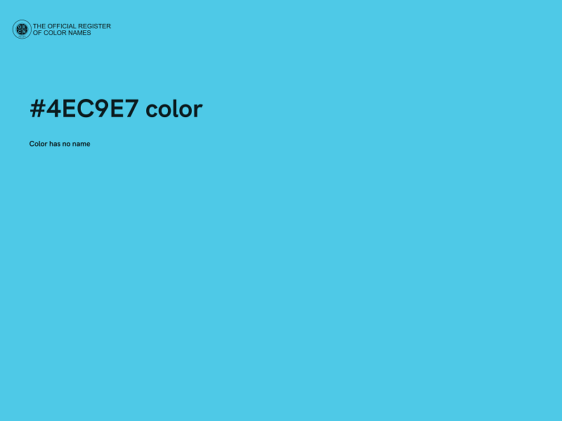 #4EC9E7 color image