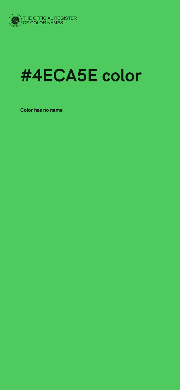 #4ECA5E color image