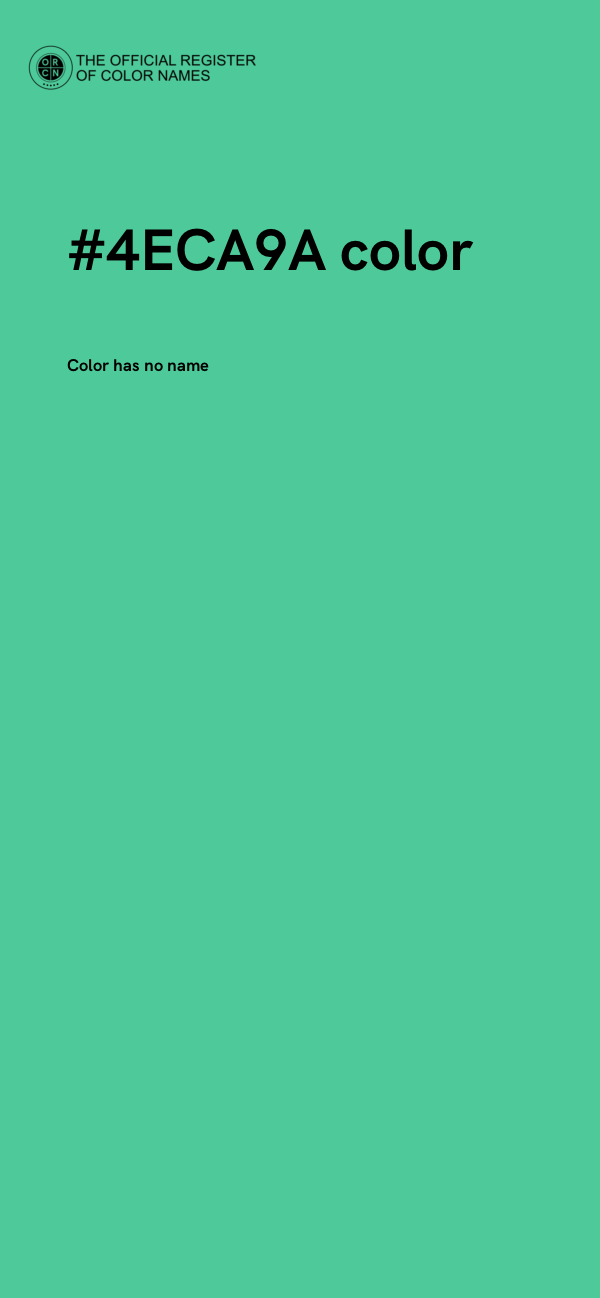#4ECA9A color image