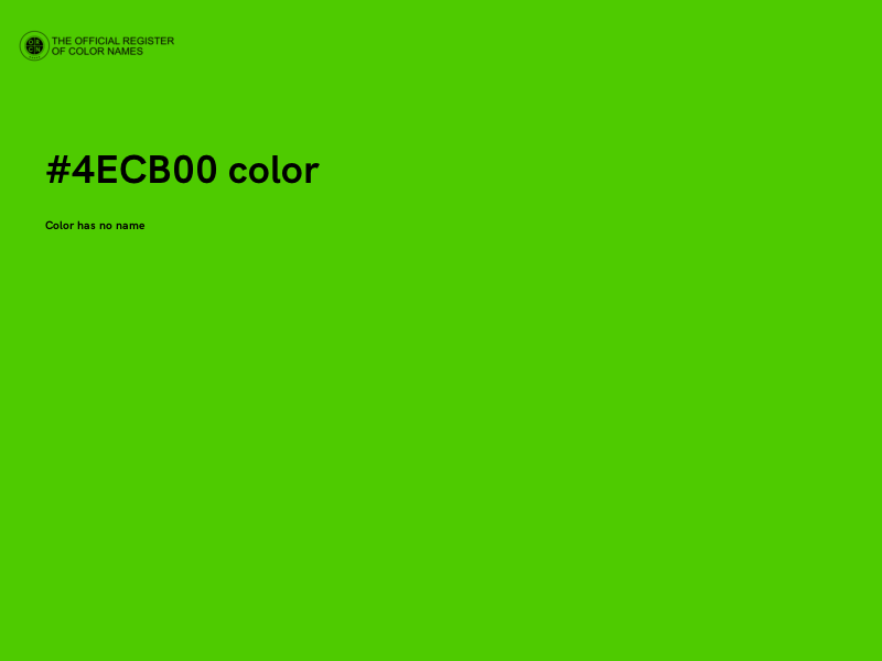 #4ECB00 color image