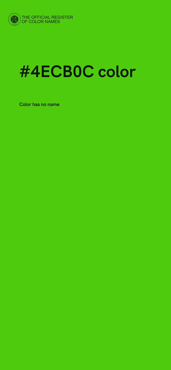 #4ECB0C color image