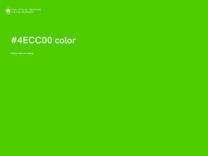 #4ECC00 color image