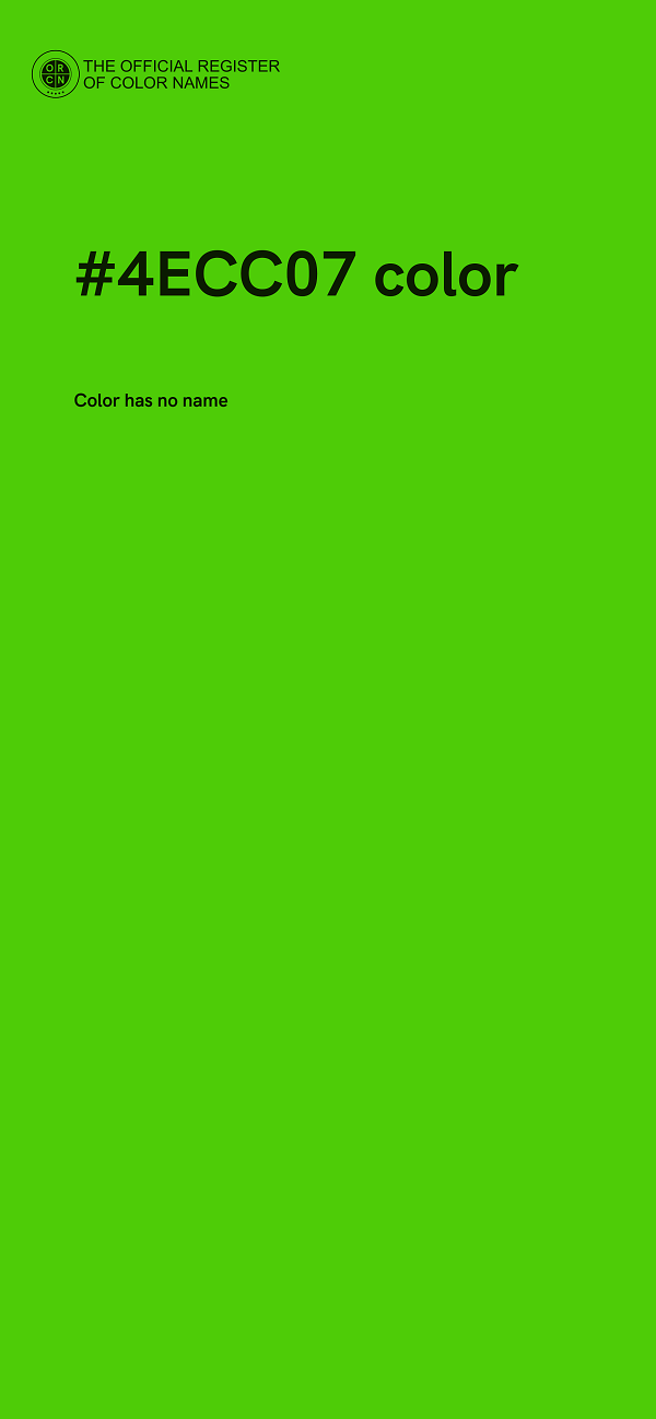 #4ECC07 color image