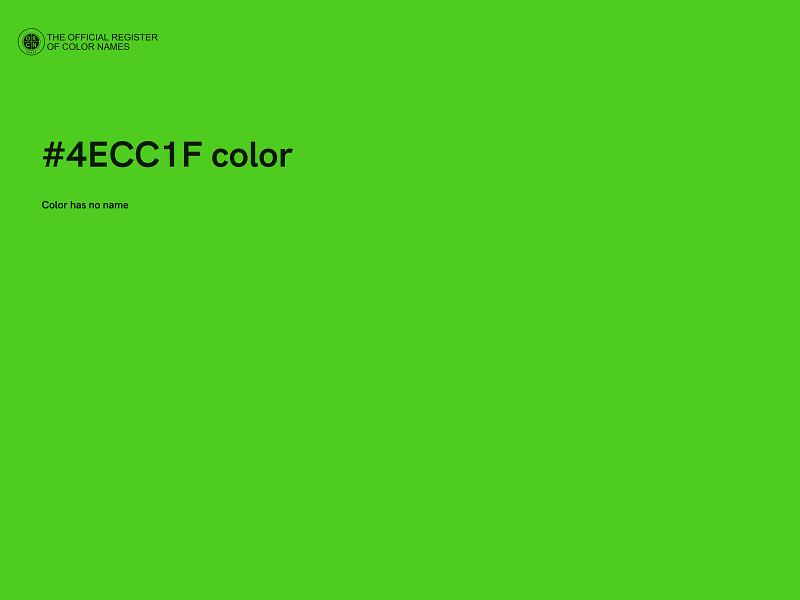 #4ECC1F color image