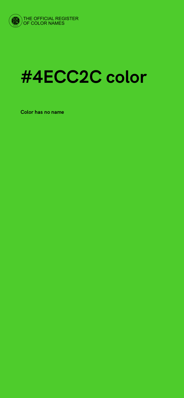 #4ECC2C color image