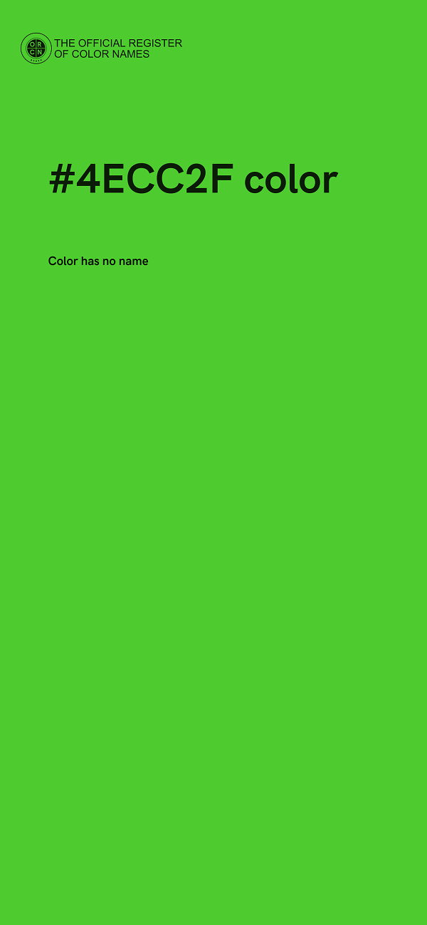 #4ECC2F color image