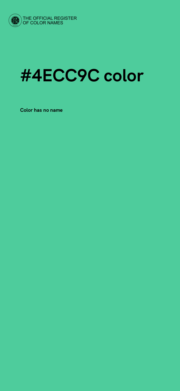 #4ECC9C color image