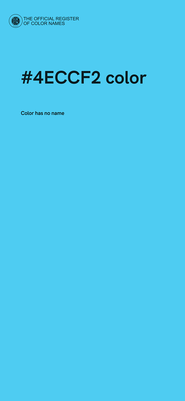 #4ECCF2 color image