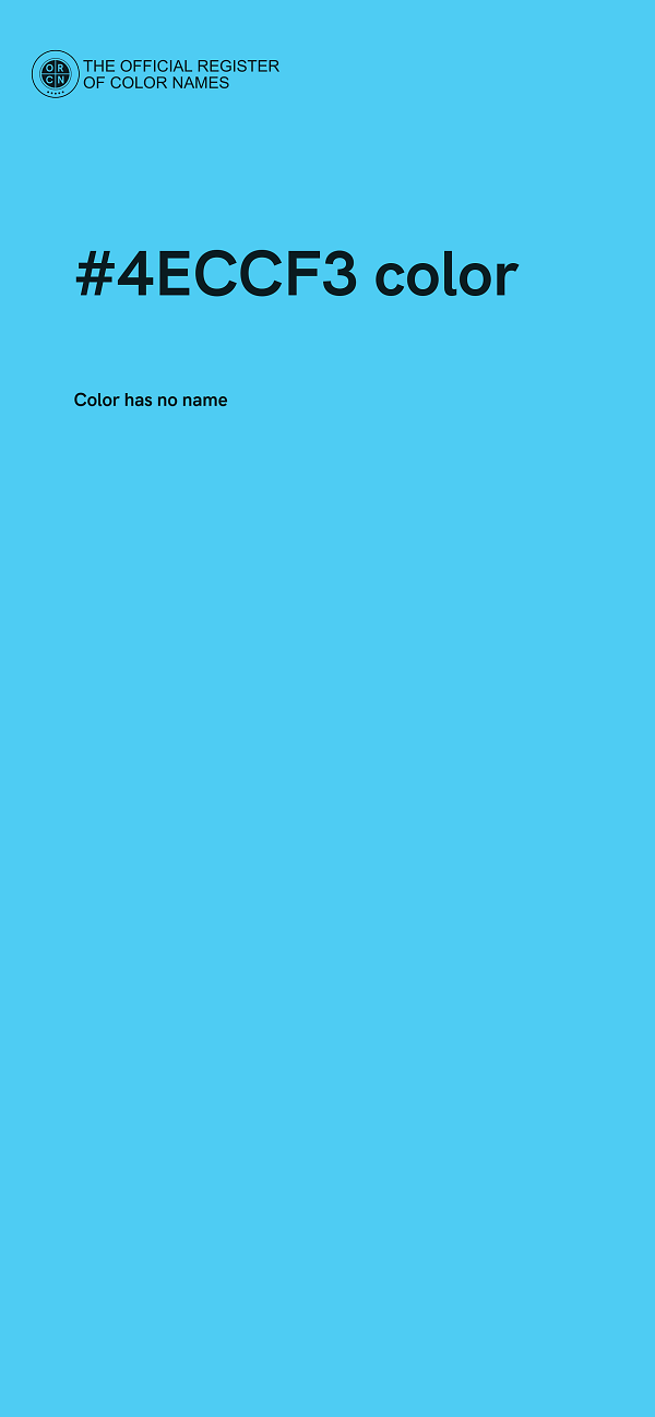#4ECCF3 color image