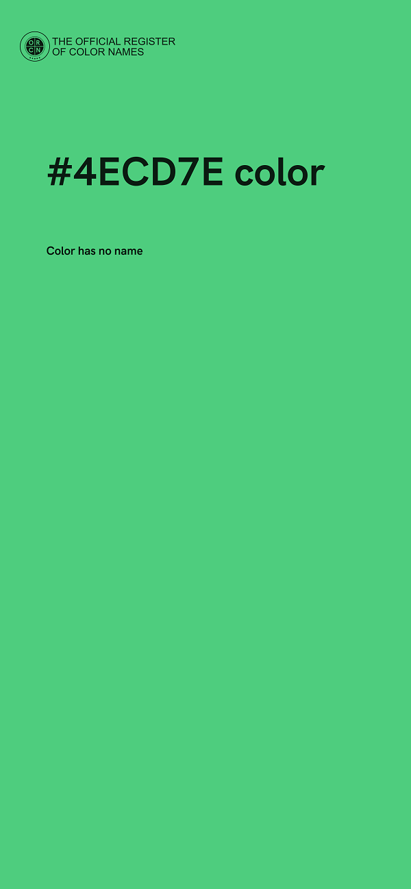 #4ECD7E color image