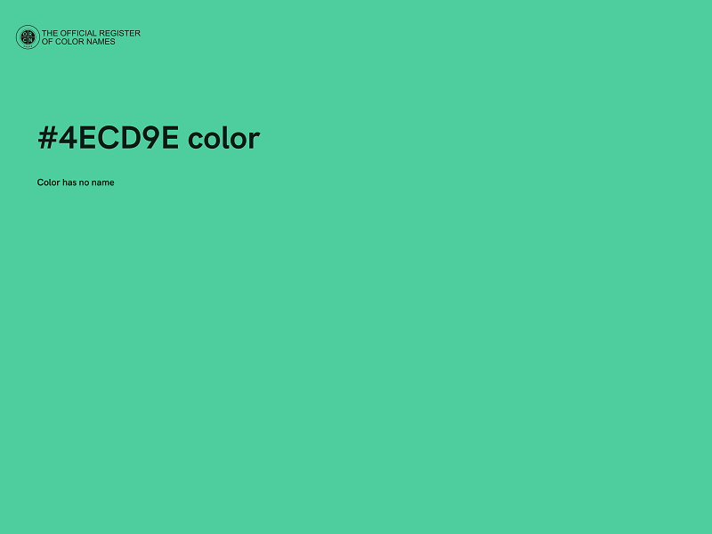 #4ECD9E color image