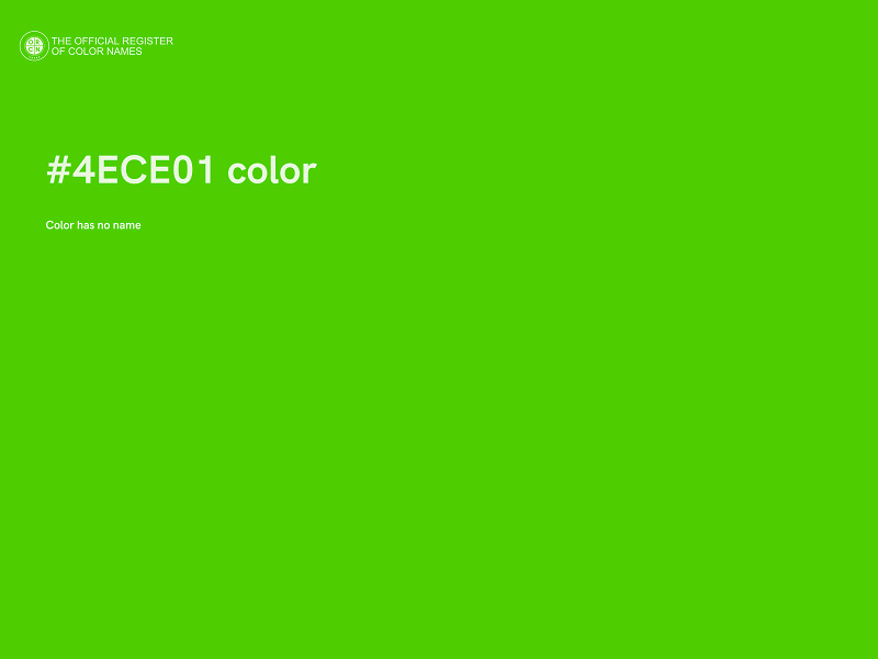#4ECE01 color image