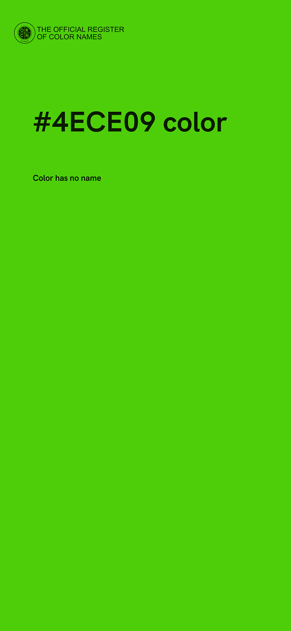 #4ECE09 color image