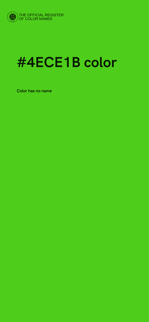 #4ECE1B color image