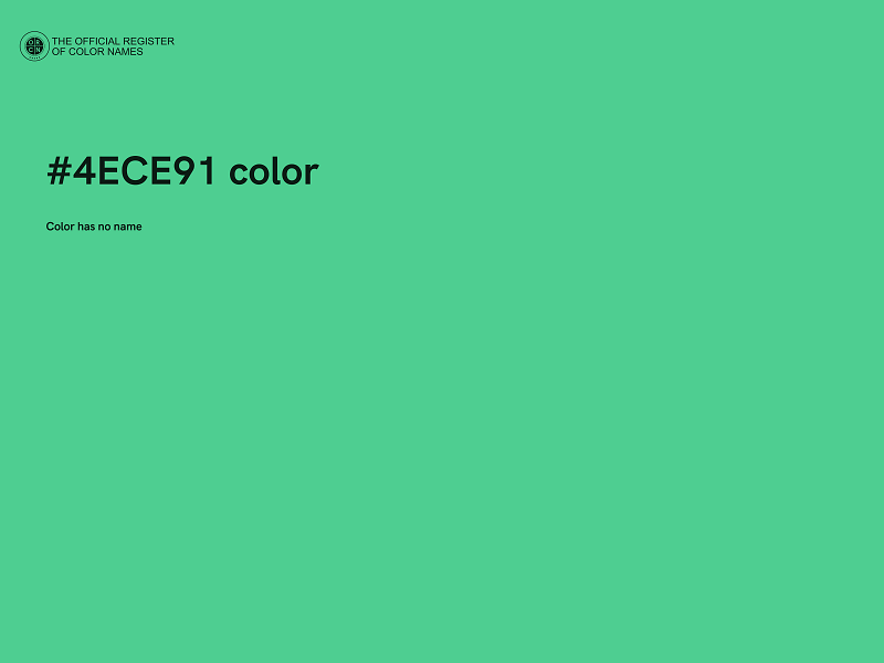 #4ECE91 color image