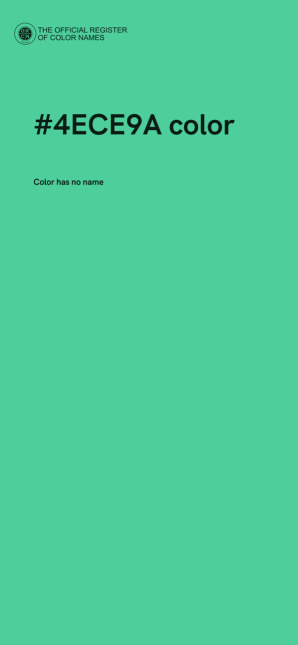 #4ECE9A color image