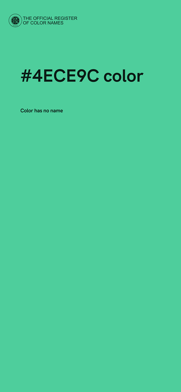 #4ECE9C color image
