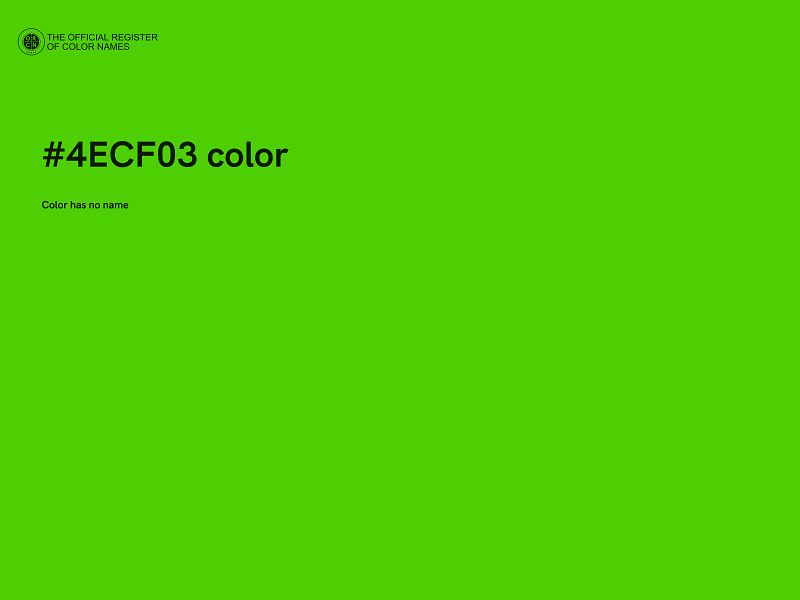 #4ECF03 color image