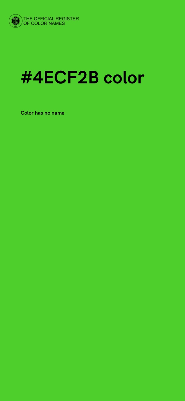 #4ECF2B color image
