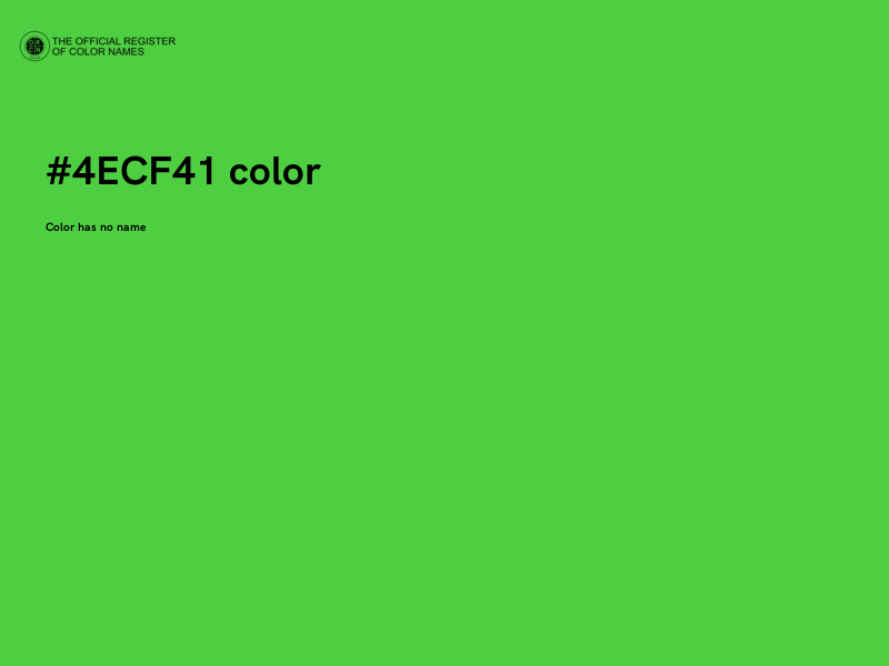 #4ECF41 color image
