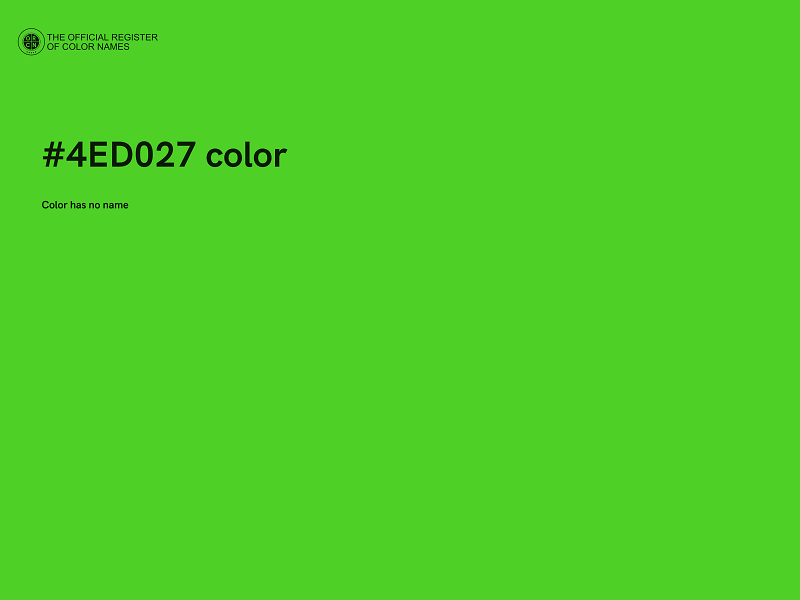 #4ED027 color image