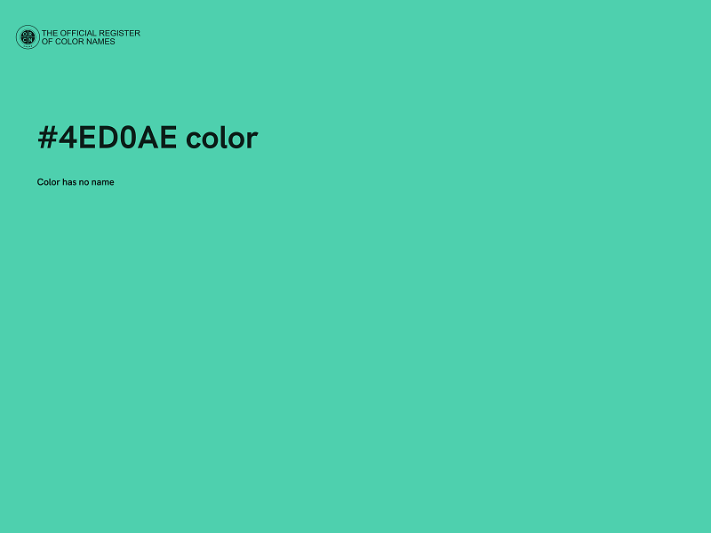 #4ED0AE color image