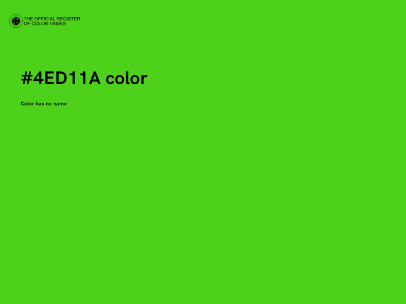 #4ED11A color image