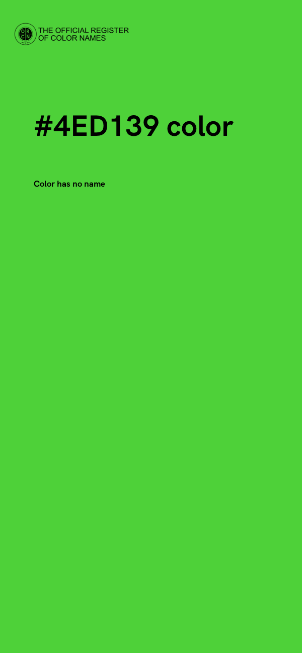 #4ED139 color image