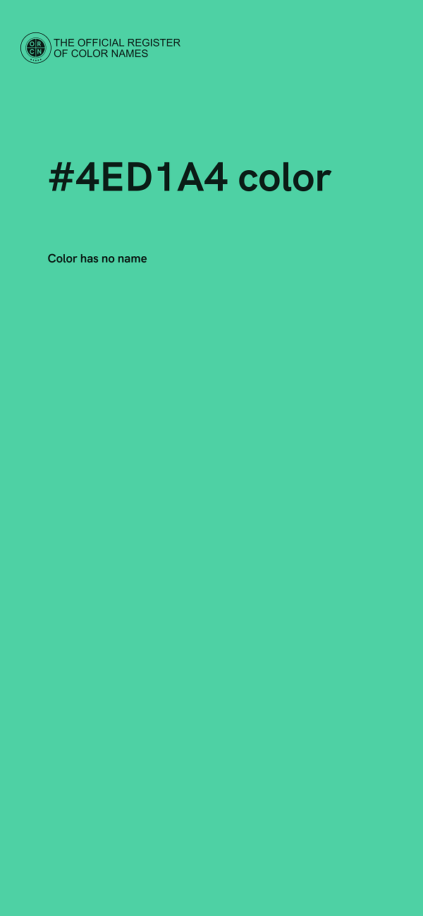 #4ED1A4 color image