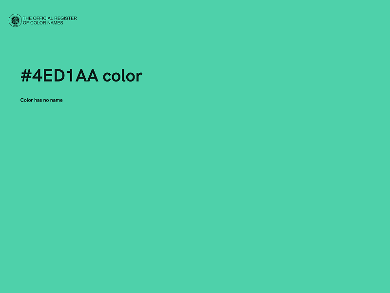 #4ED1AA color image