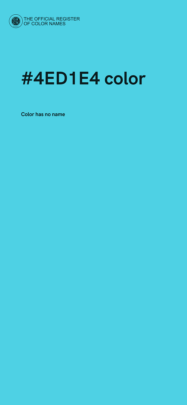 #4ED1E4 color image