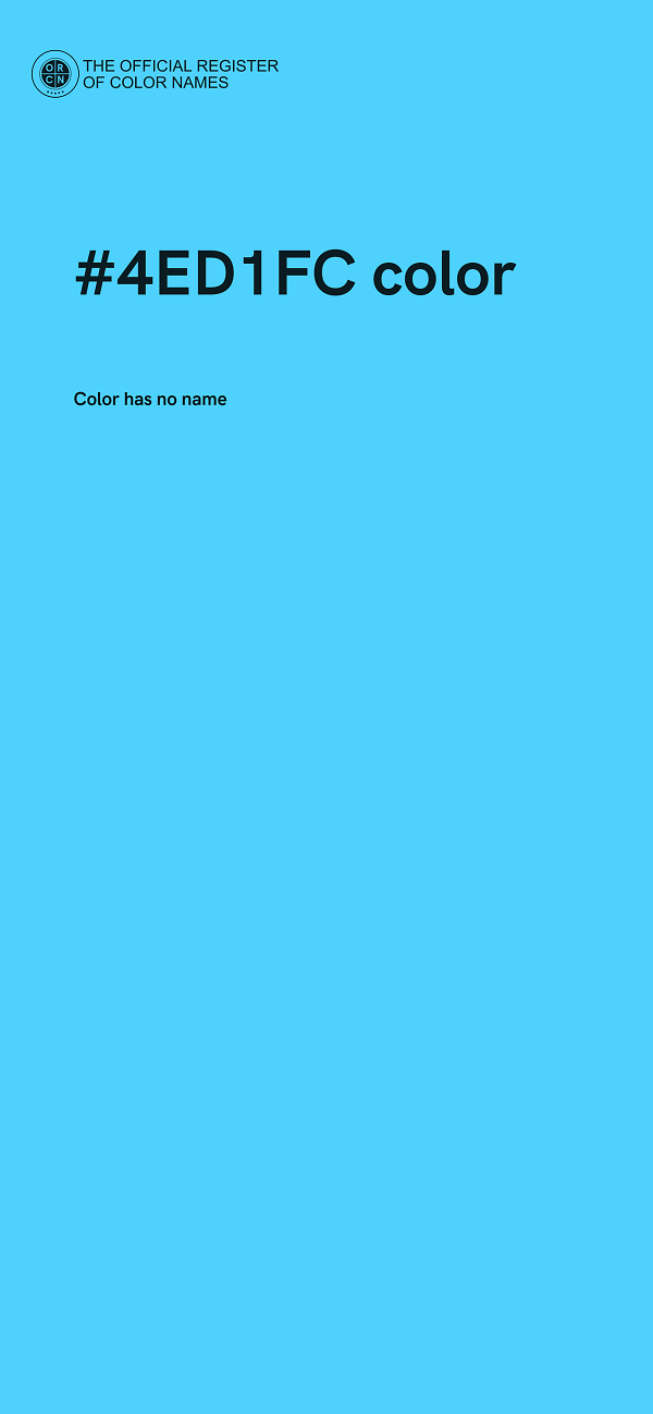 #4ED1FC color image