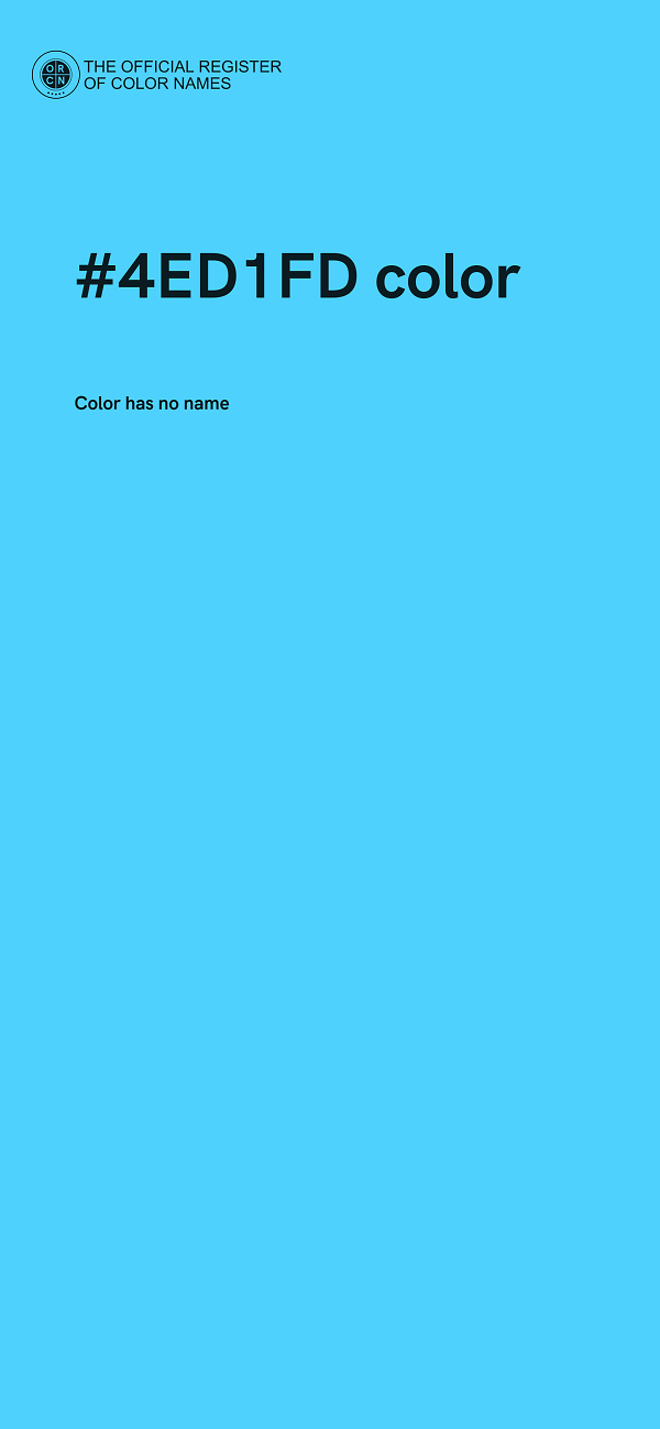 #4ED1FD color image