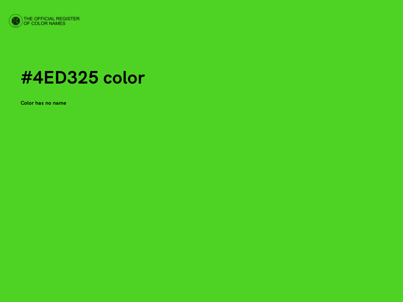 #4ED325 color image