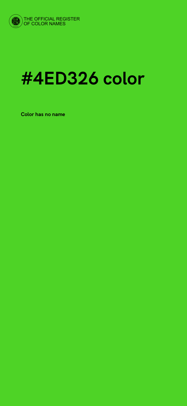 #4ED326 color image