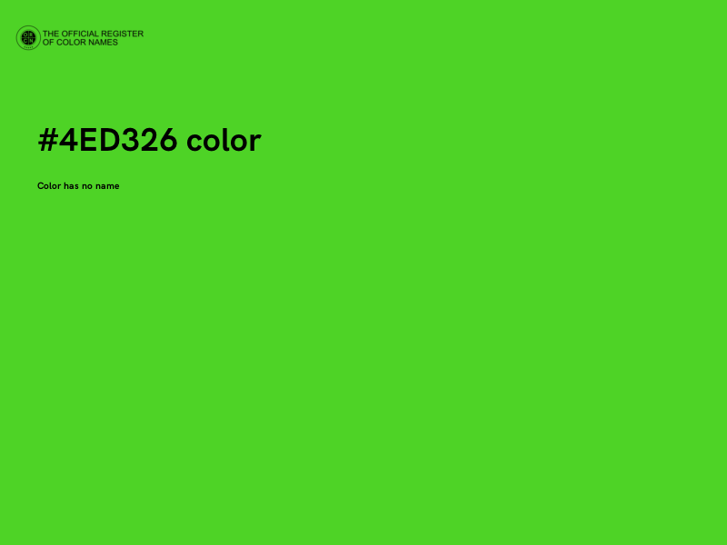 #4ED326 color image