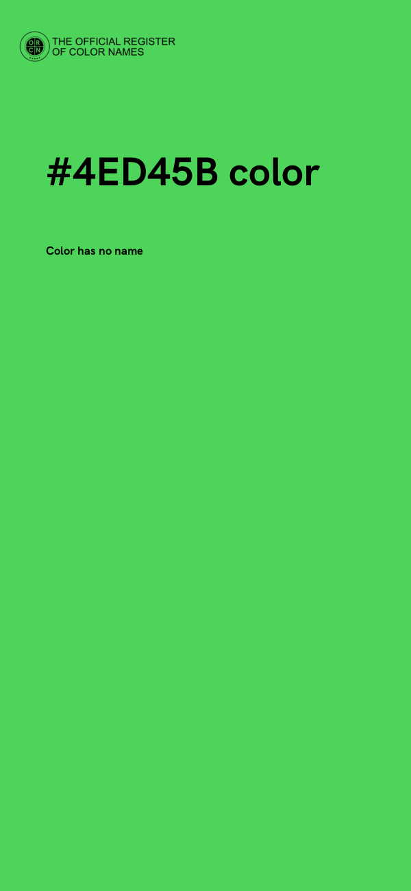#4ED45B color image