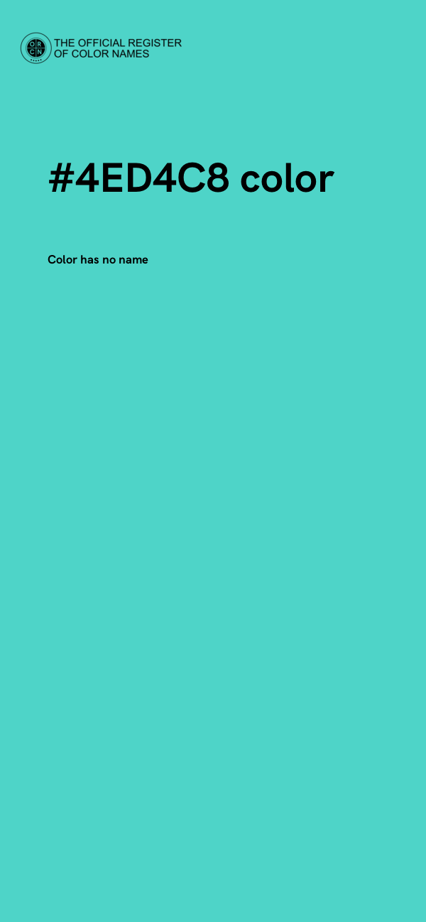#4ED4C8 color image