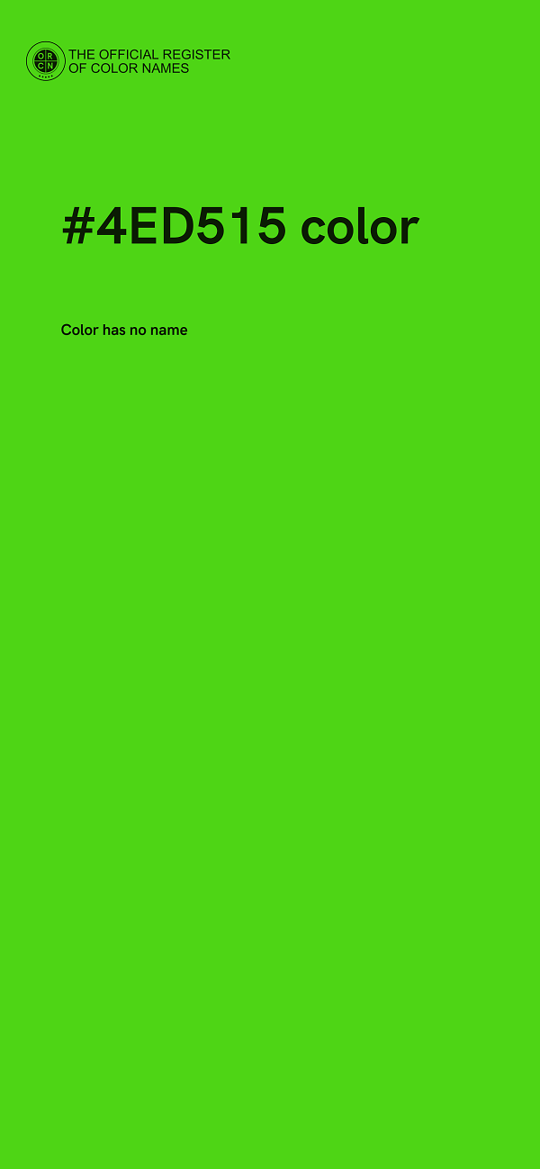 #4ED515 color image